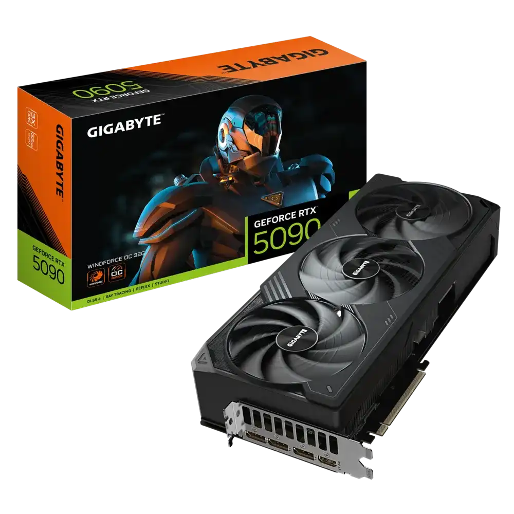 GIGABYTE GeForce RTX 5090 32GB GDDR7 WINDFORCE OC Graphics Card