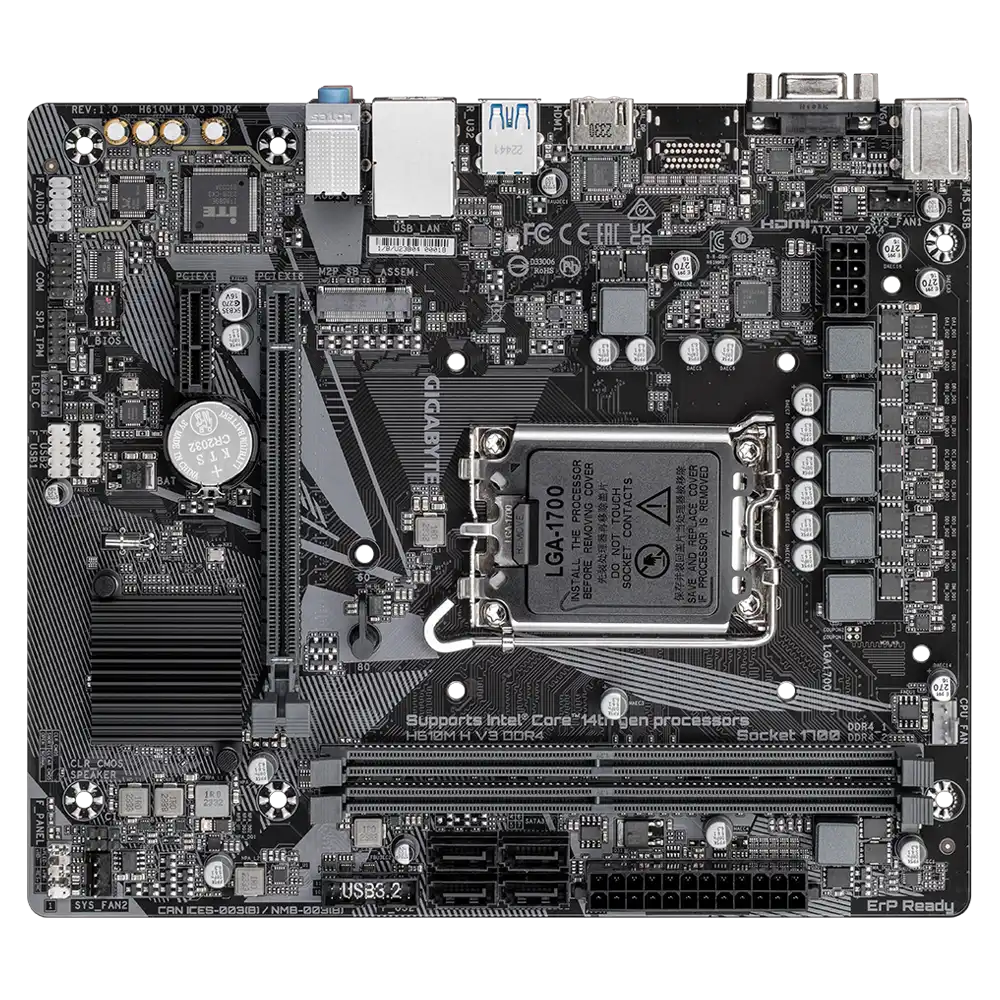 Gigabyte H610M H V3 DDR4 Motherboard 4