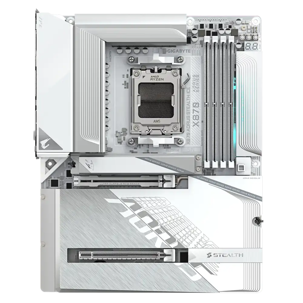 Gigabyte X870 AORUS STEALTH ICE Motherboard 4