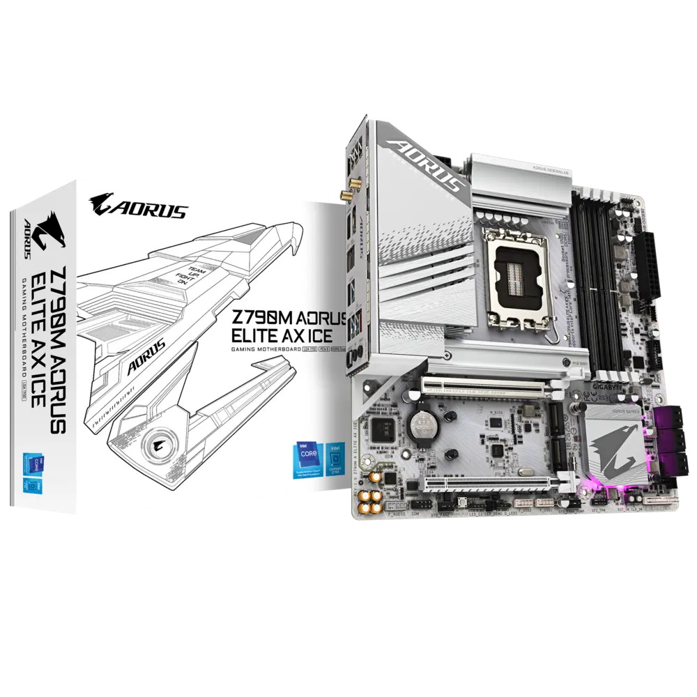 Gigabyte Z790M AORUS ELITE AX ICE Motherboard