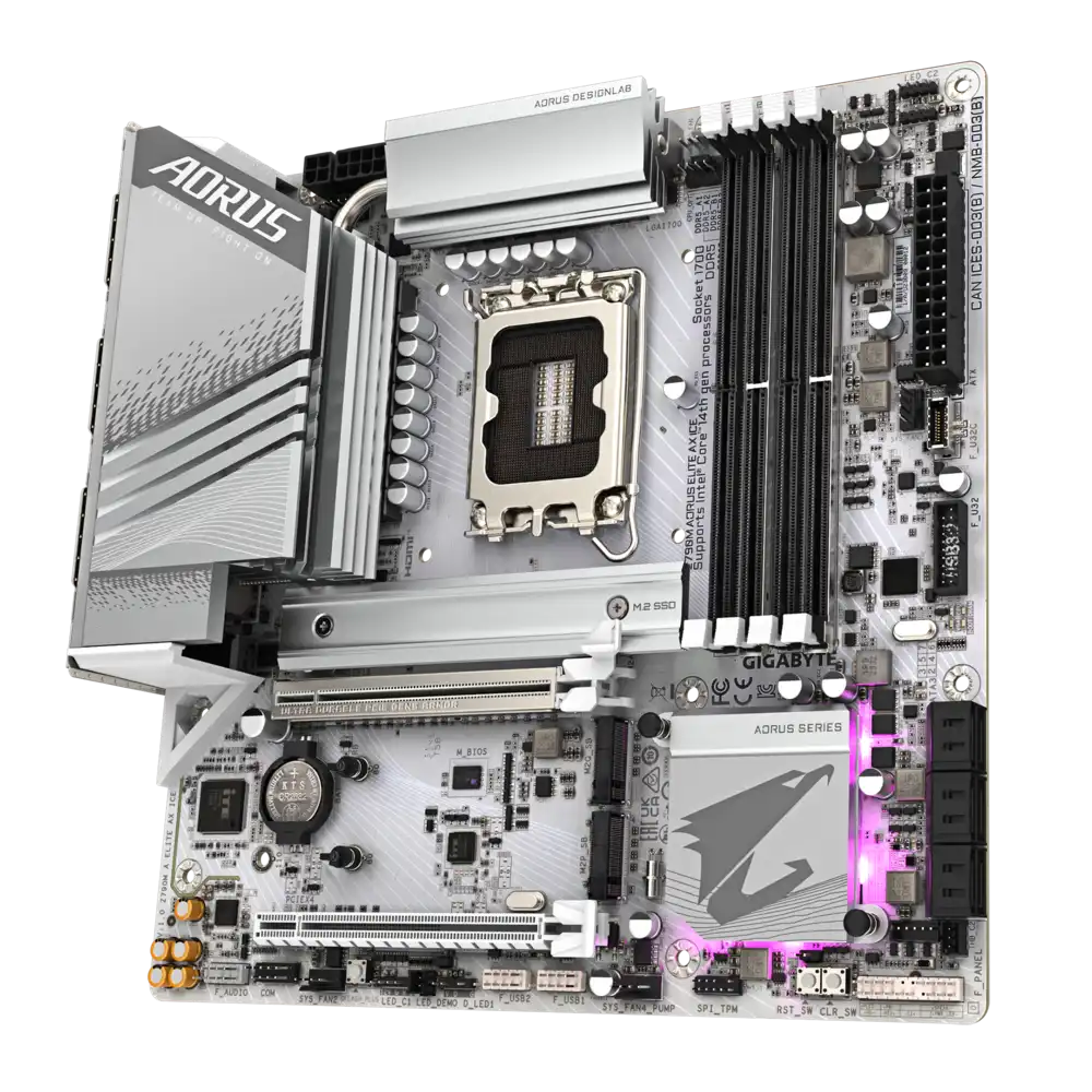 Gigabyte Z790M AORUS ELITE AX ICE Motherboard 2