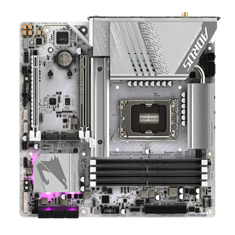 Gigabyte Z790M AORUS ELITE AX ICE Motherboard 3