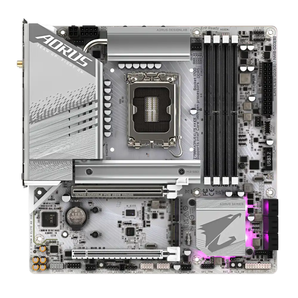 Gigabyte Z790M AORUS ELITE AX ICE Motherboard 4