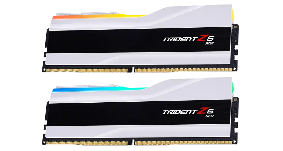 G.Skill Trident Z5 RGB 64GB (2x32GB) DDR5 6000MHz CL36-36-36-96 1.35V Intel XMP / AMD EXPO RAM - White