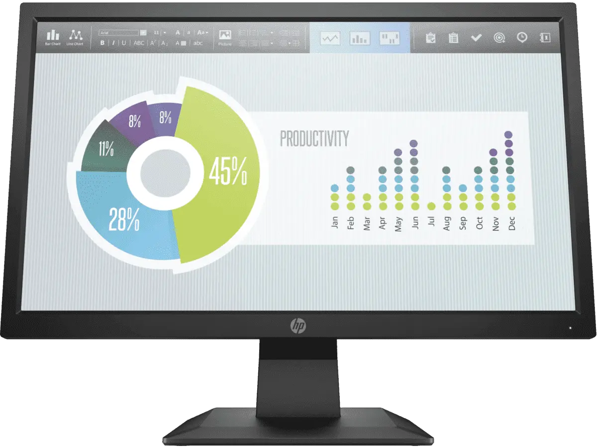 HP P204v 19.5" HD+ TN Monitor
