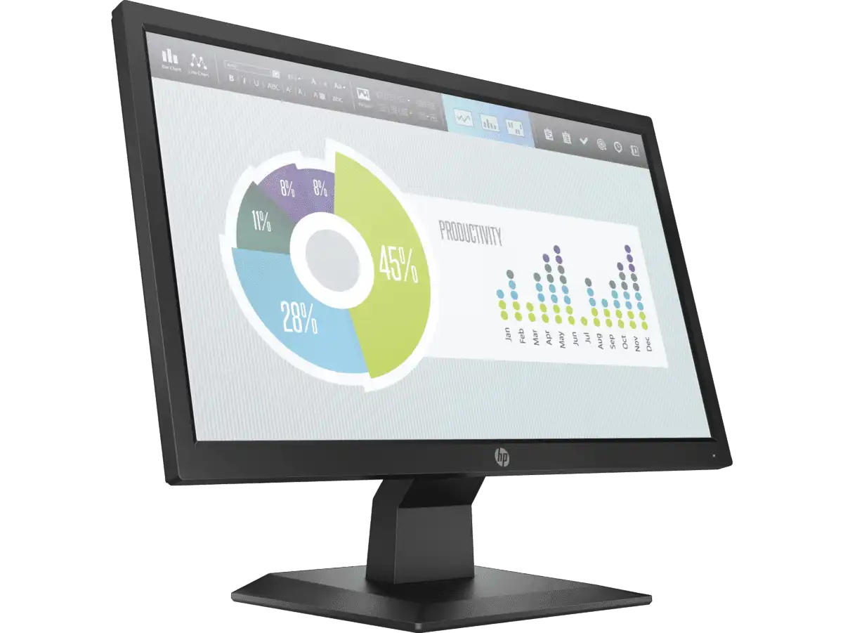 HP P204v 19.5" HD+ TN Monitor 3