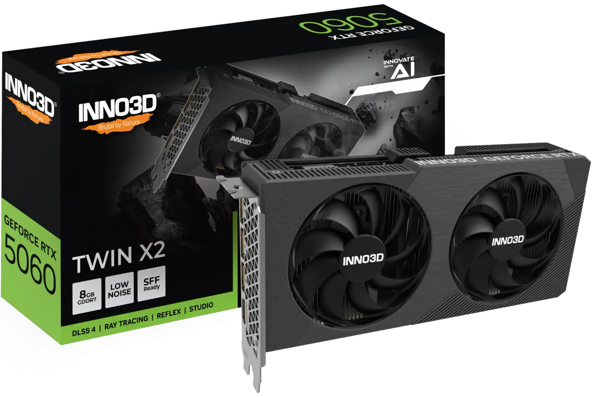 INNO3D GeForce RTX 5060 8GB GDDR7 TWIN X2 Graphics Card