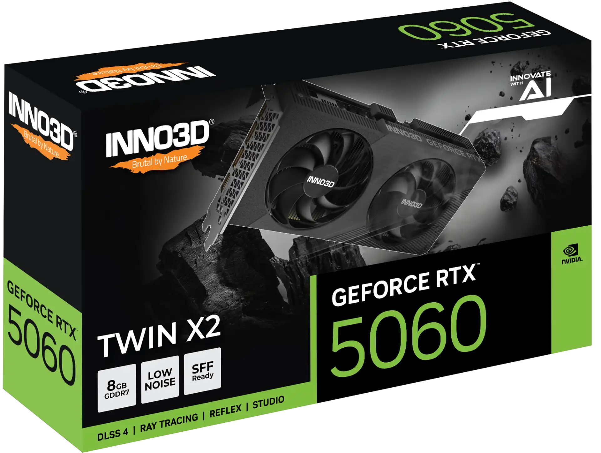 INNO3D GeForce RTX 5060 8GB GDDR7 TWIN X2 Graphics Card 3