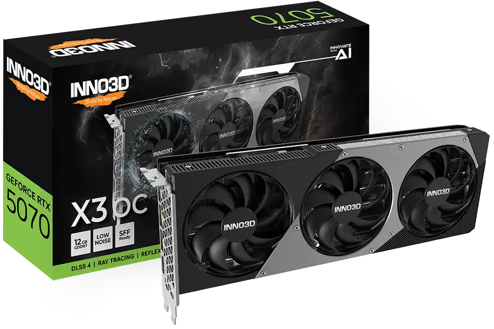 INNO3D GeForce RTX 5070 12GB GDDR7 X3 OC Graphics Card