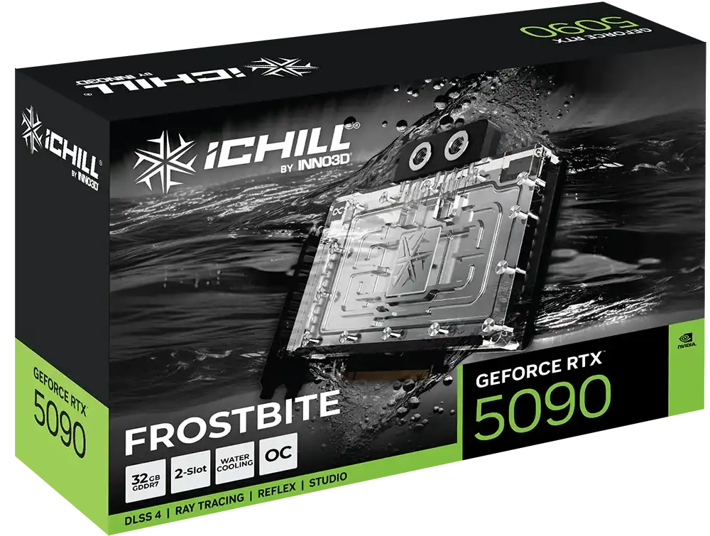 INNO3D GeForce RTX 5090 32GB GDDR7 iCHILL FROSTBITE Graphics Card 2
