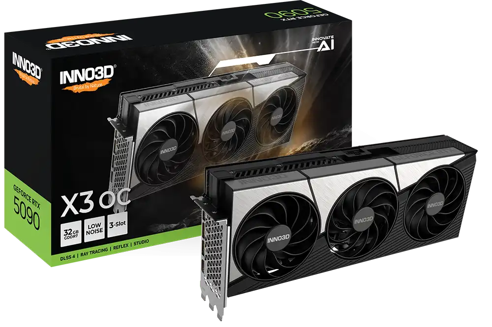 INNO3D GeForce RTX 5090 32GB GDDR7 X3 OC Graphics Card
