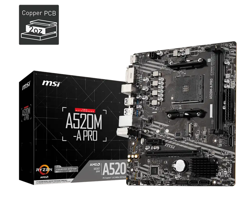 MSI A520M-A PRO Motherboard