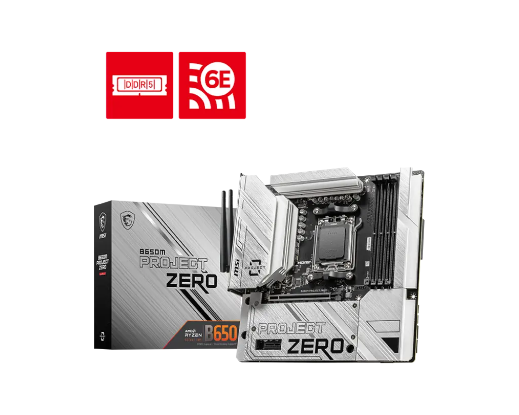 MSI B650M PROJECT ZERO Motherboard
