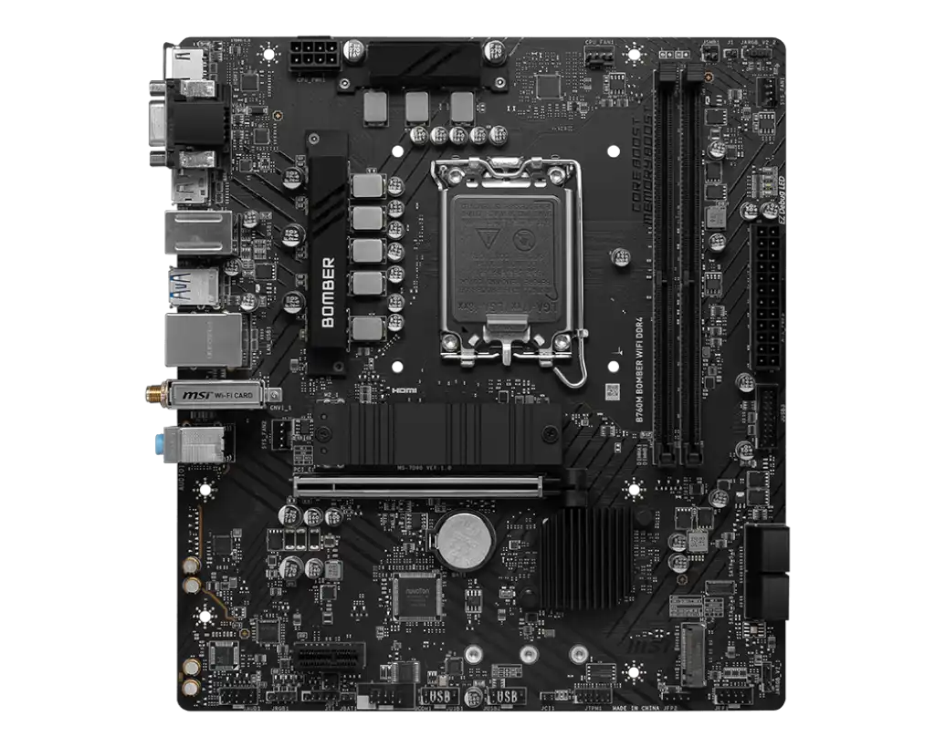 MSI B760M BOMBER WIFI DDR4 Motherboard