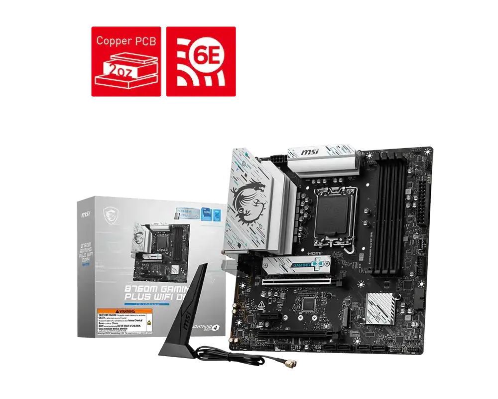 MSI B760M GAMING PLUS WIFI DDR4 Motherboard 1
