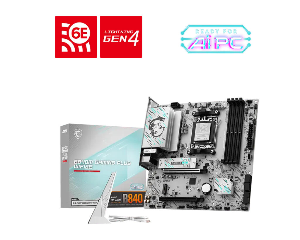 MSI B840M GAMING PLUS WIFI6E Motherboard