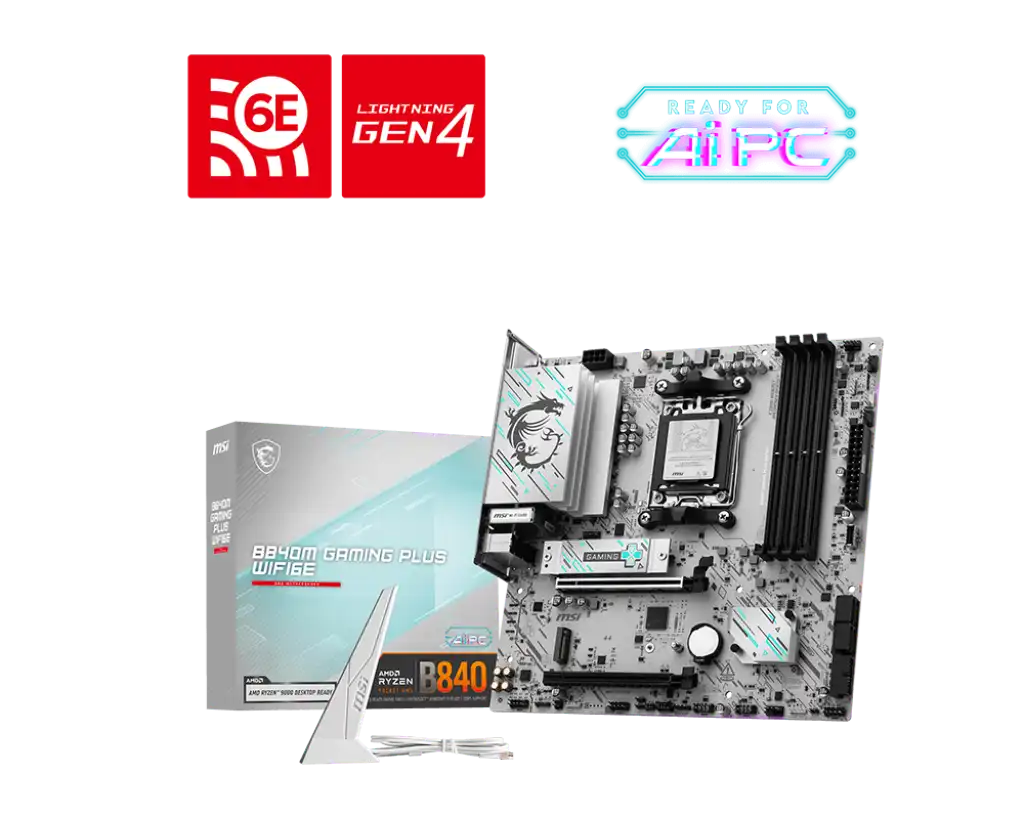 MSI B840M GAMING PLUS WIFI6E Motherboard