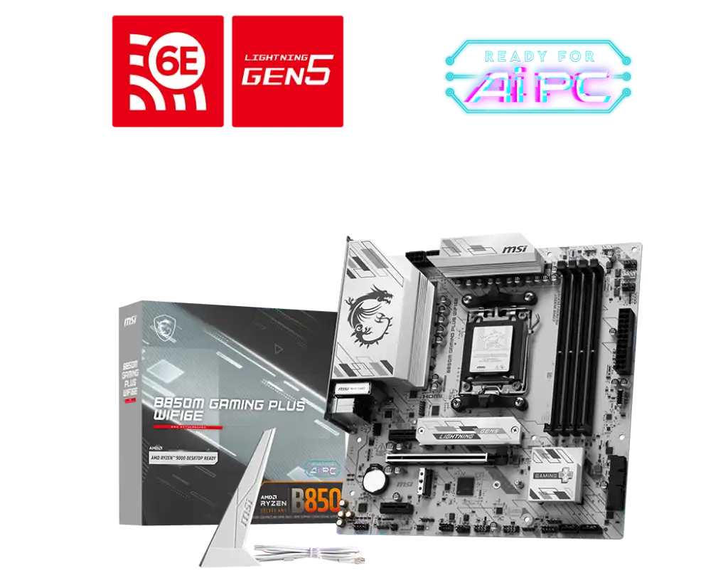 MSI B850M GAMING PLUS WIFI6E Motherboard