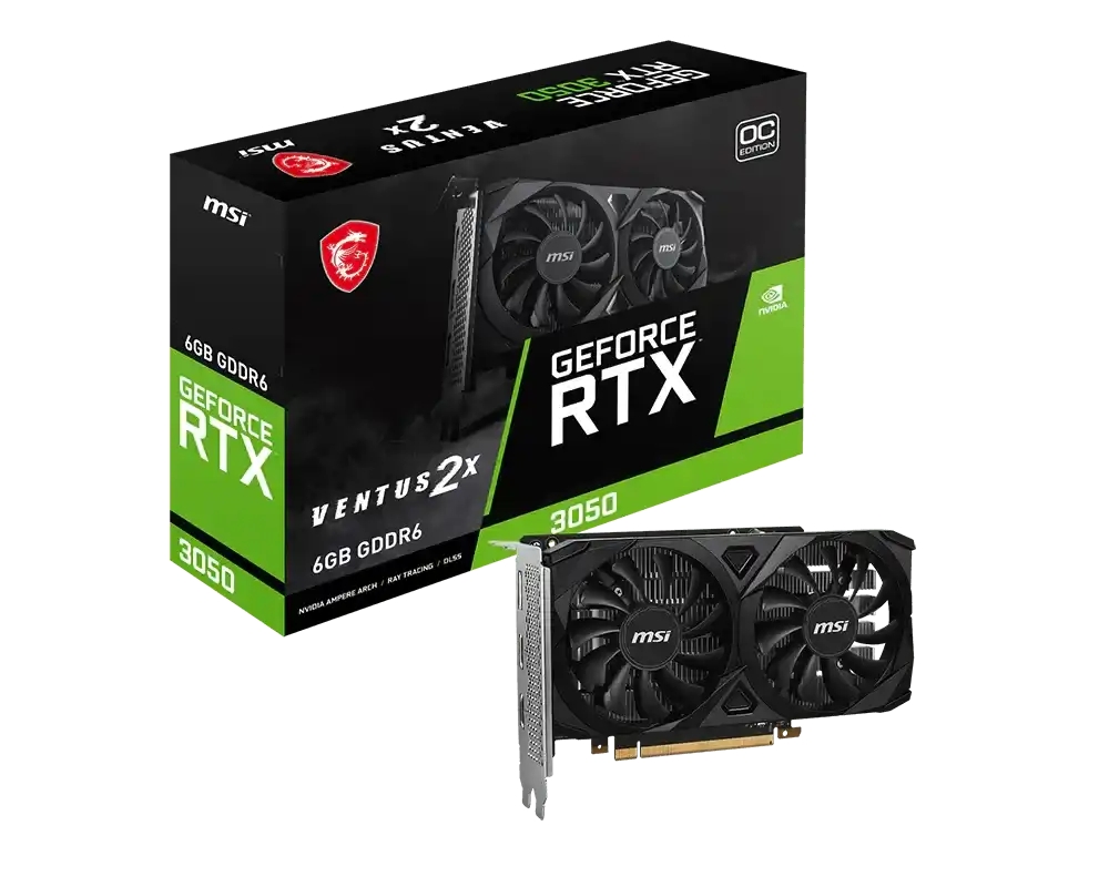 MSI GeForce RTX 3050 VENTUS 2X 6G OC Graphics Card 1