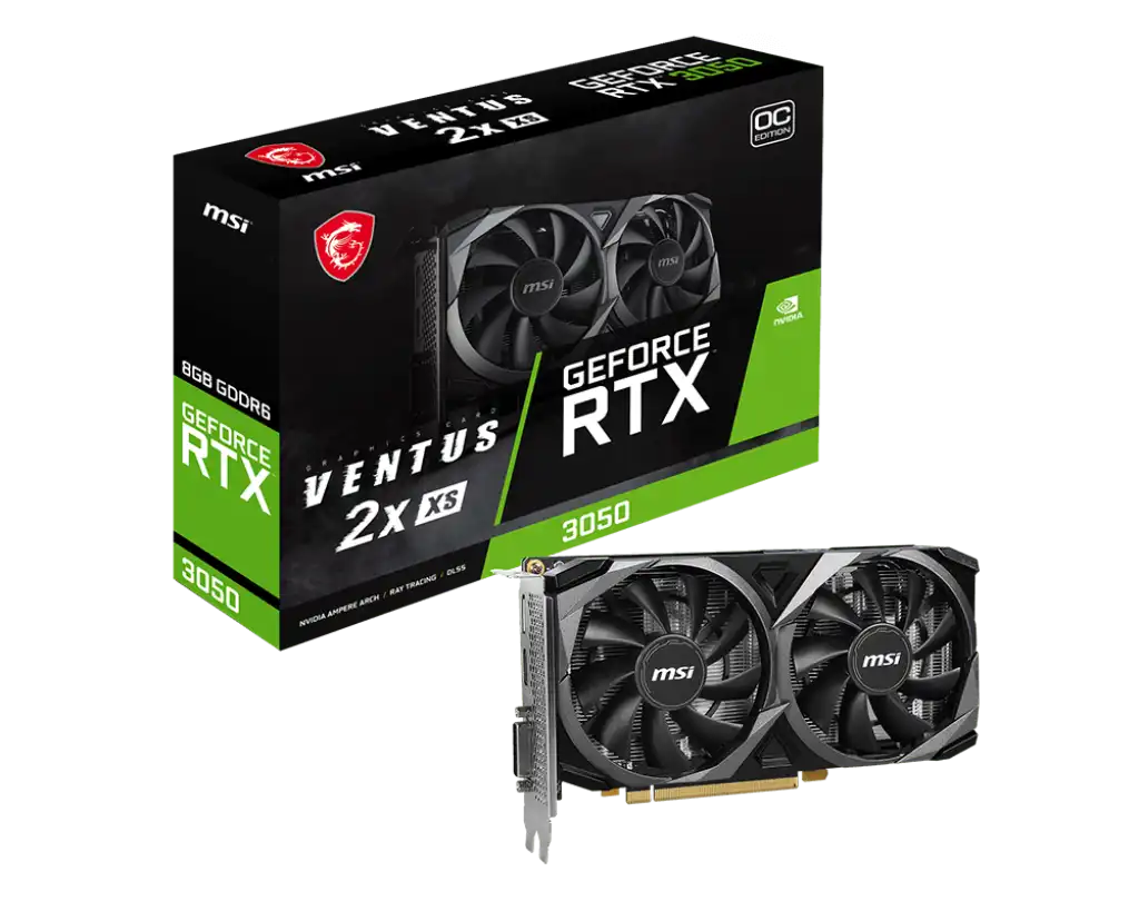 MSI GeForce RTX 3050 VENTUS 2X XS 8G OC Graphics Card
