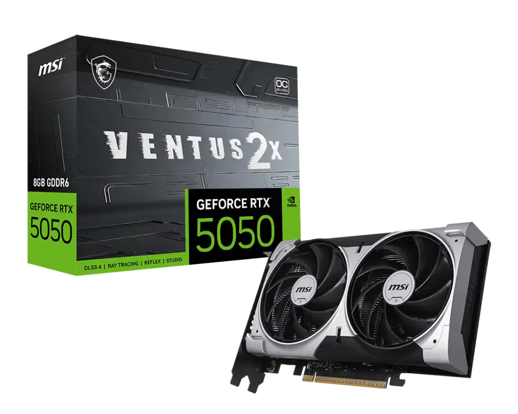 MSI GeForce RTX 5050 8G VENTUS 2X OC Graphics Card