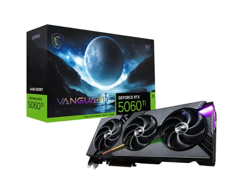 MSI GeForce RTX 5060 Ti 16G VANGUARD SOC Graphics Card