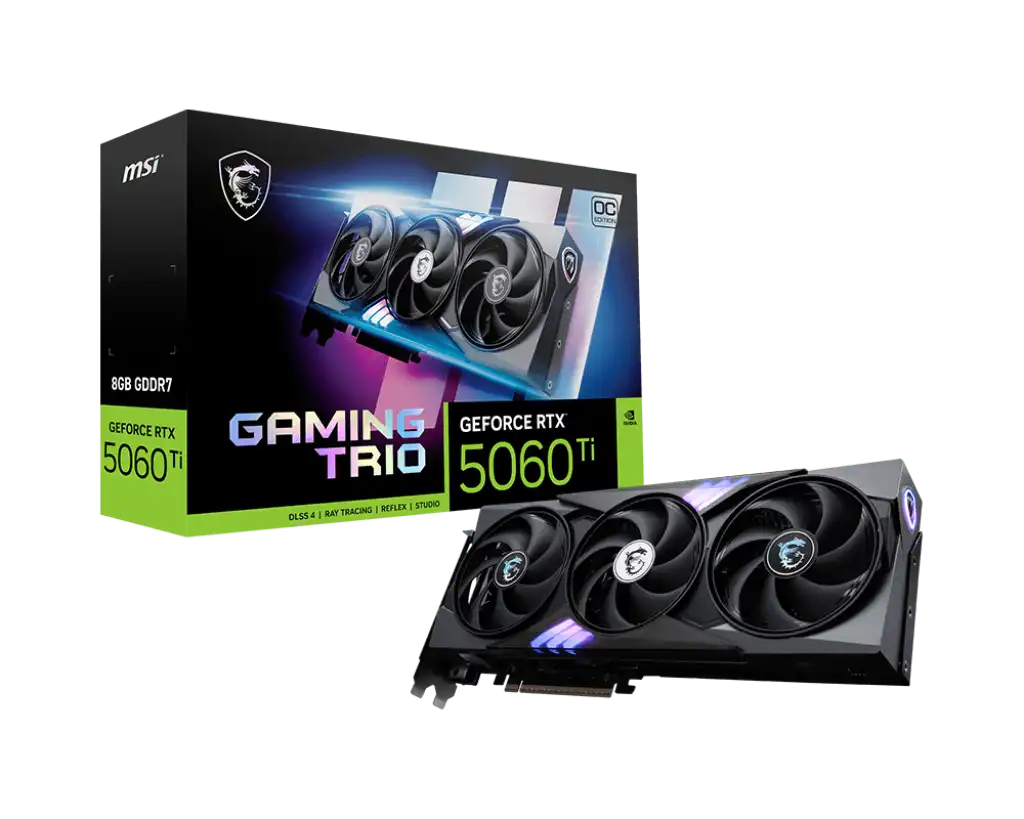 MSI GeForce RTX 5060 Ti 8G GAMING TRIO OC Graphics Card