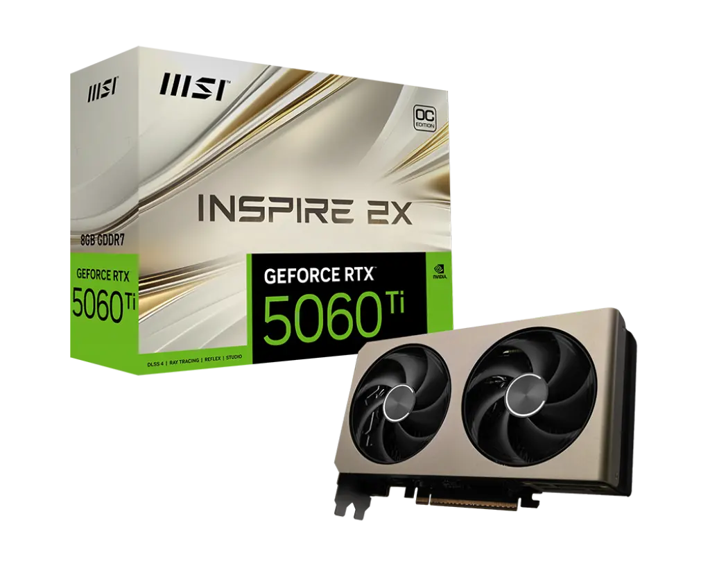 MSI GeForce RTX 5060 Ti 8G INSPIRE 2X OC Graphics Card