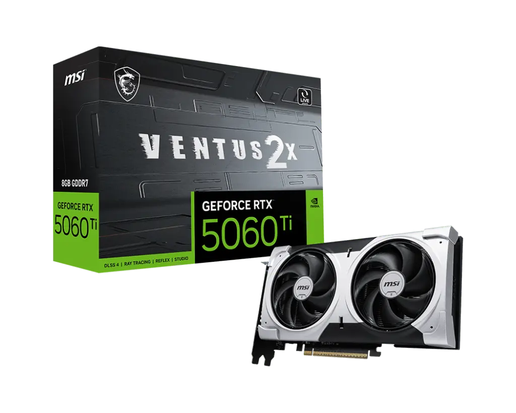 MSI GeForce RTX 5060 Ti 8G VENTUS 2X PLUS Graphics Card