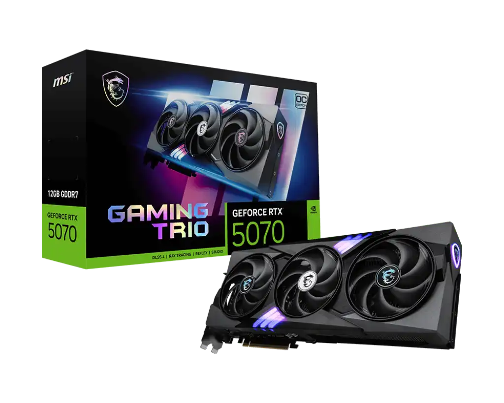MSI GeForce RTX 5070 12G GAMING TRIO OC Graphics Card