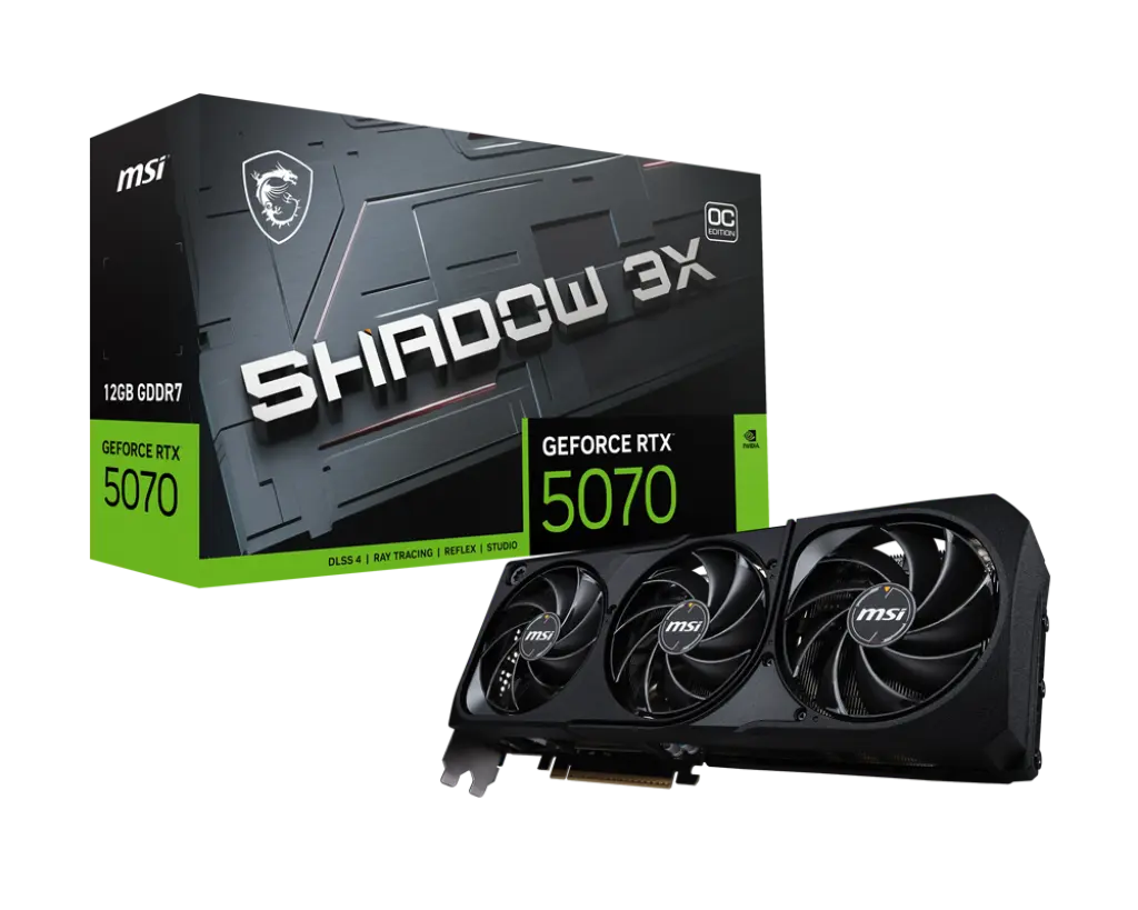 MSI GeForce RTX 5070 12G SHADOW 3X OC Graphics Card