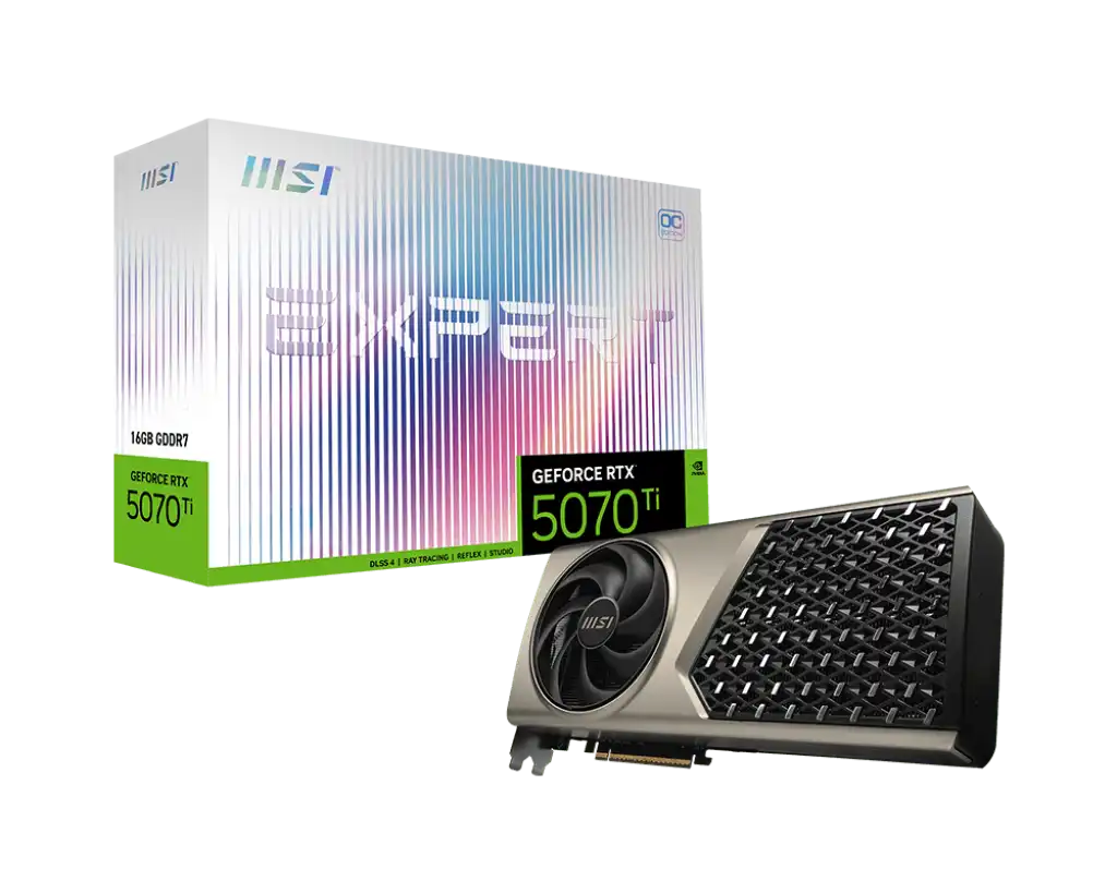 MSI GeForce RTX 5070 Ti 16G EXPERT OC Graphics Card