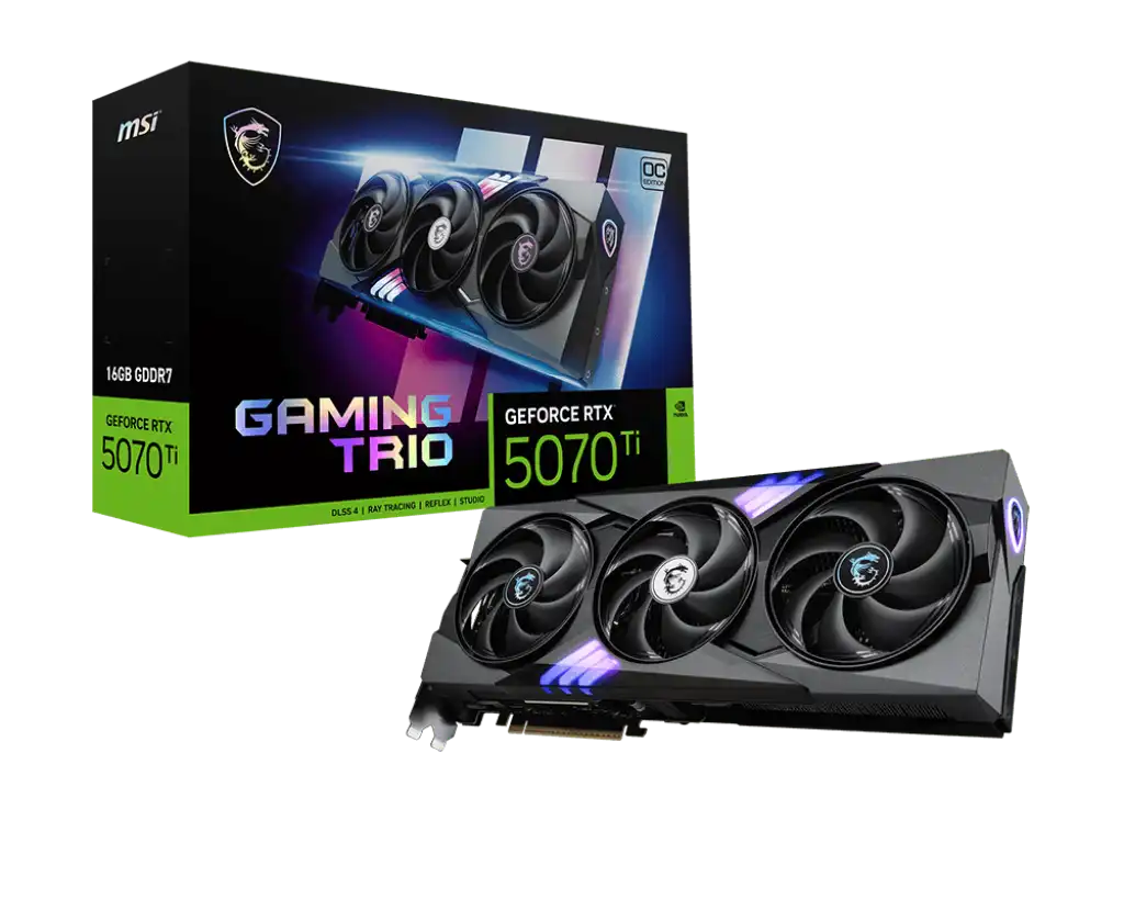 MSI GeForce RTX 5070 Ti 16G GAMING TRIO OC PLUS Graphics Card 1