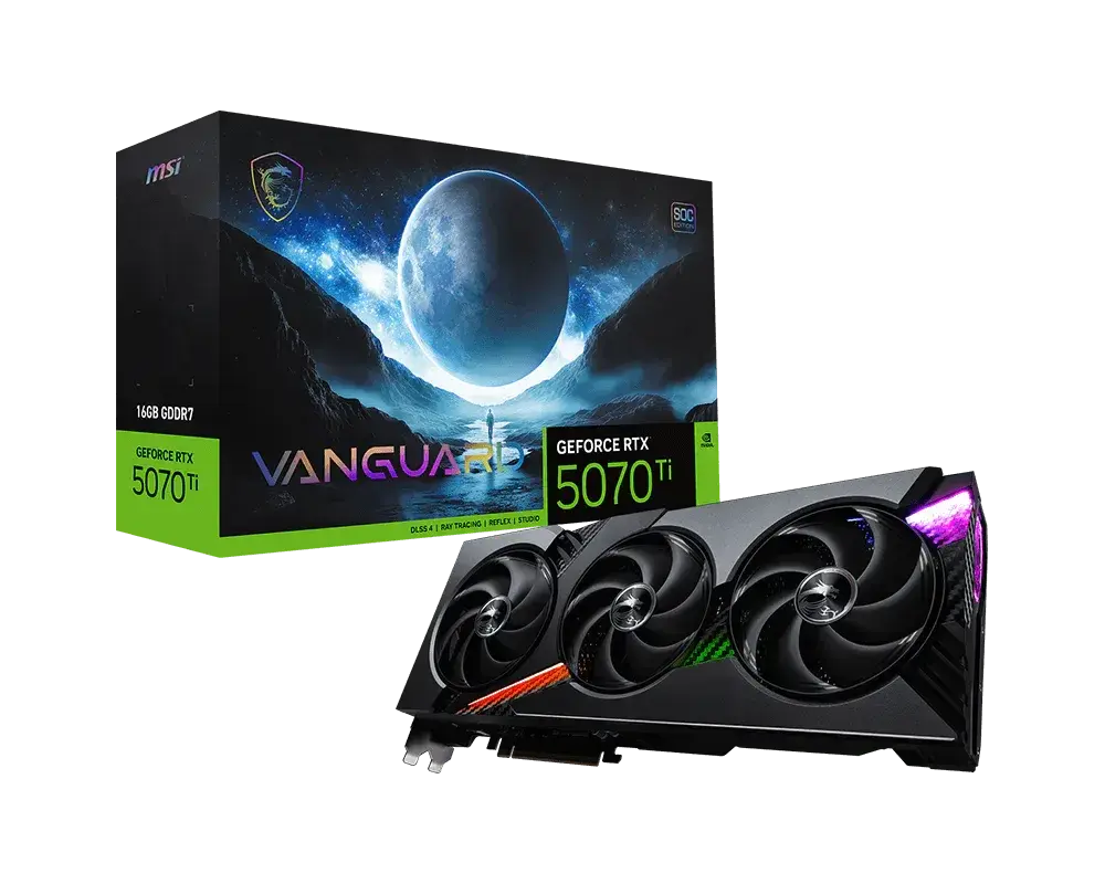 MSI GeForce RTX 5070 Ti 16G VANGUARD SOC Graphics Card