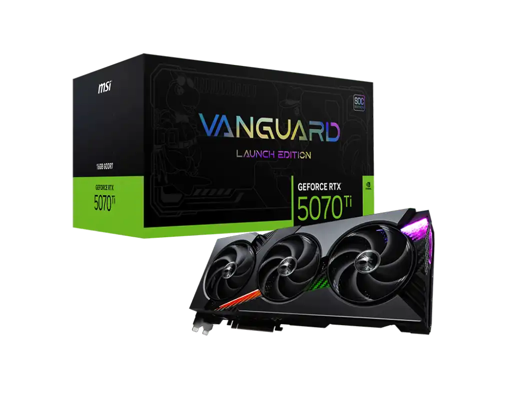 MSI GeForce RTX 5070 Ti 16G VANGUARD SOC LAUNCH EDITION Graphics Card 1
