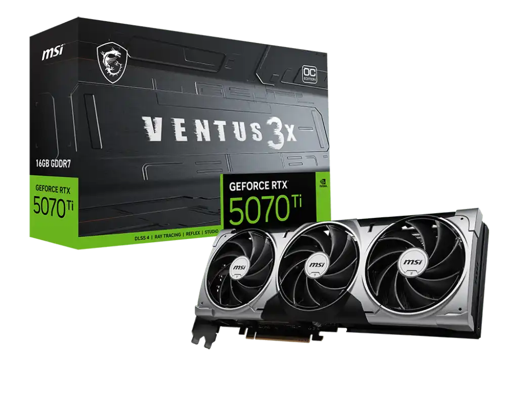 MSI GeForce RTX 5070 Ti 16G VENTUS 3X OC Graphics Card