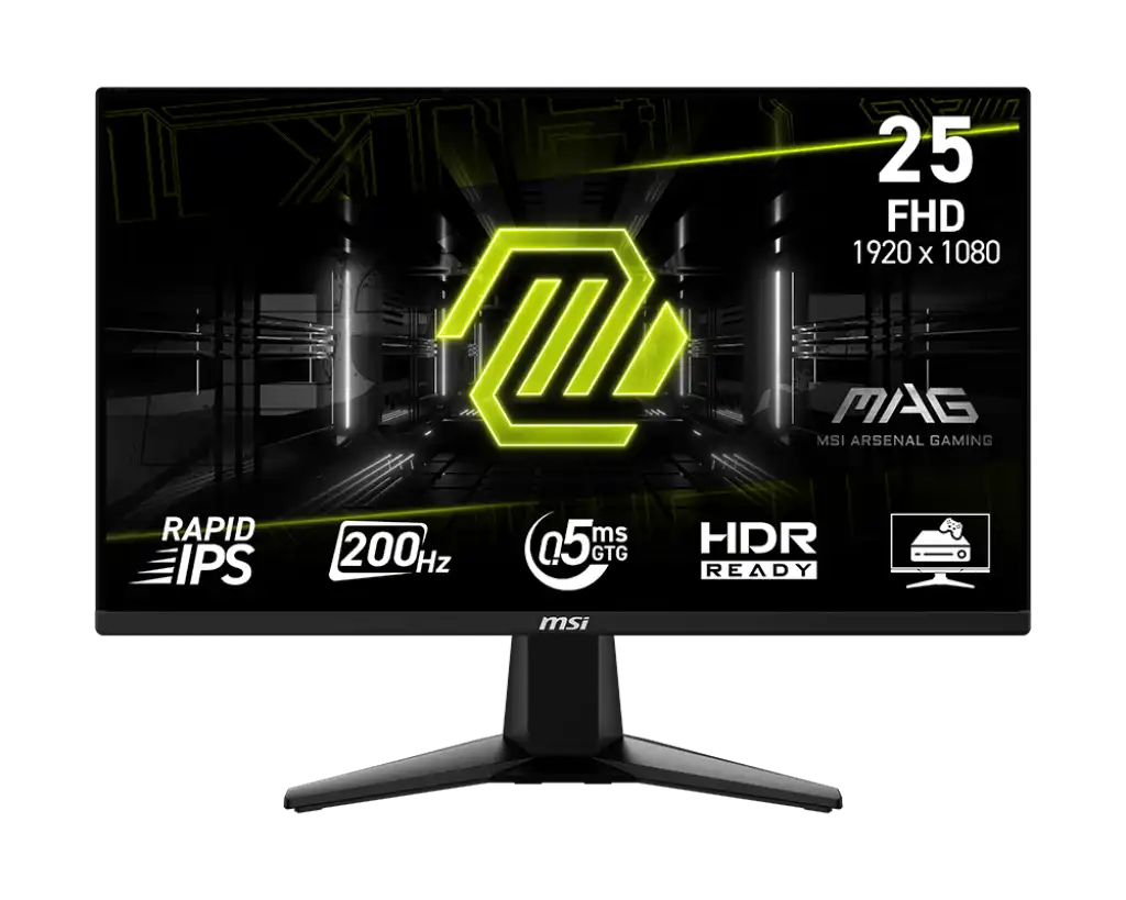 MSI MAG 255F E20 24.5" FHD IPS 200Hz Monitor 1