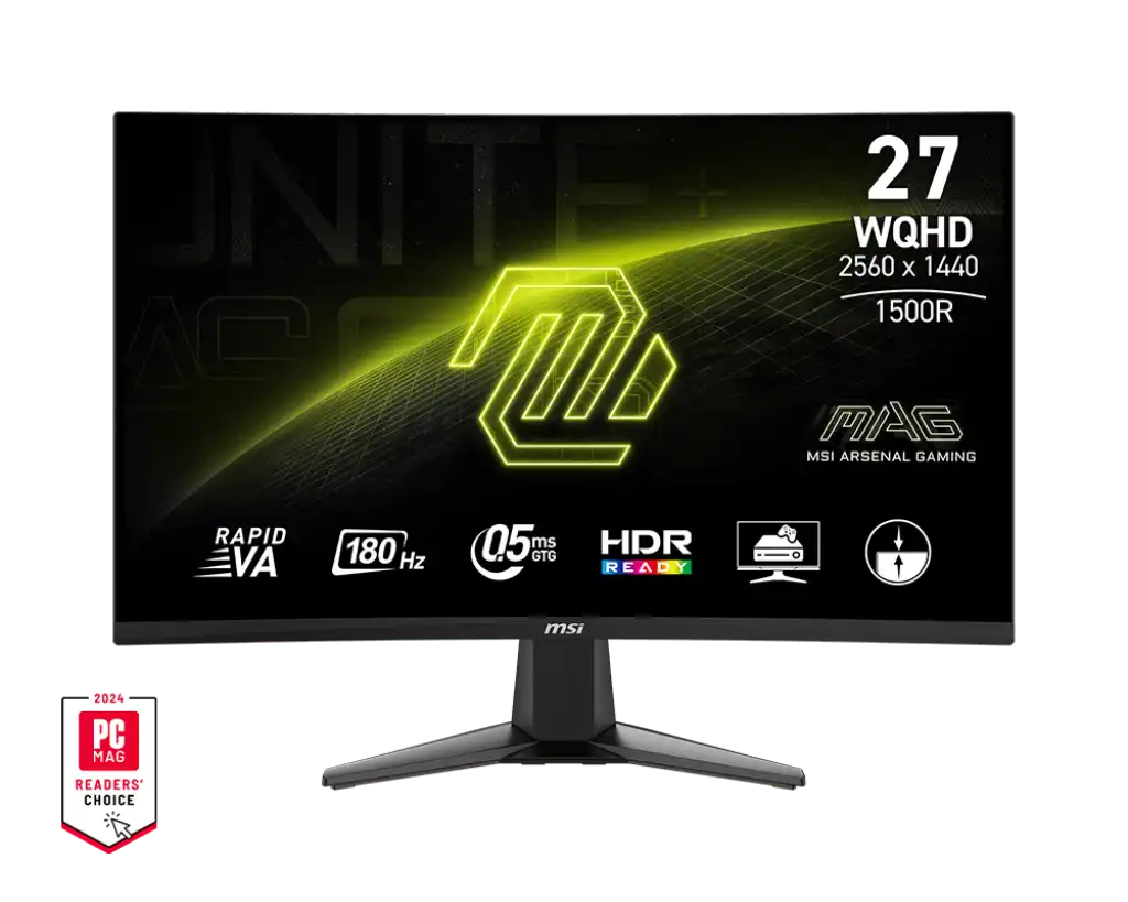 MSI MAG 27CQ6F 27" 2K VA 180Hz Monitor 1