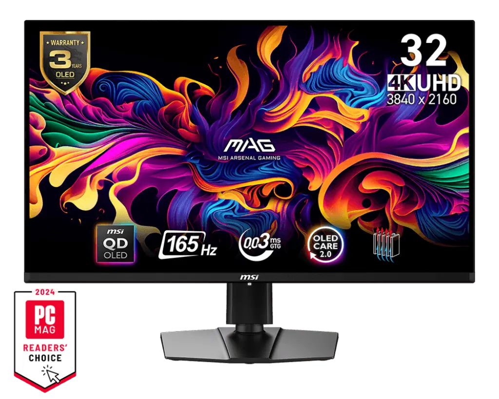 MSI MAG 321UP QD-OLED 32" 4K QD-OLED 165Hz Monitor