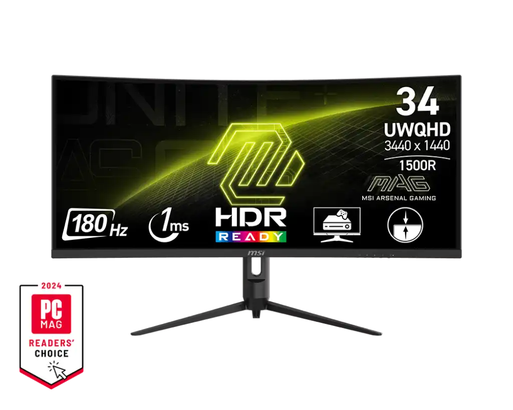 MSI MAG 342CQR E2 34" UWQHD VA 180Hz Monitor