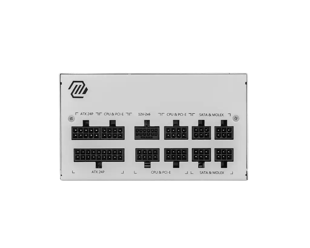 MSI MAG A850GL PCIE5 WHITE 850W 80 Plus Gold Power Supply 2