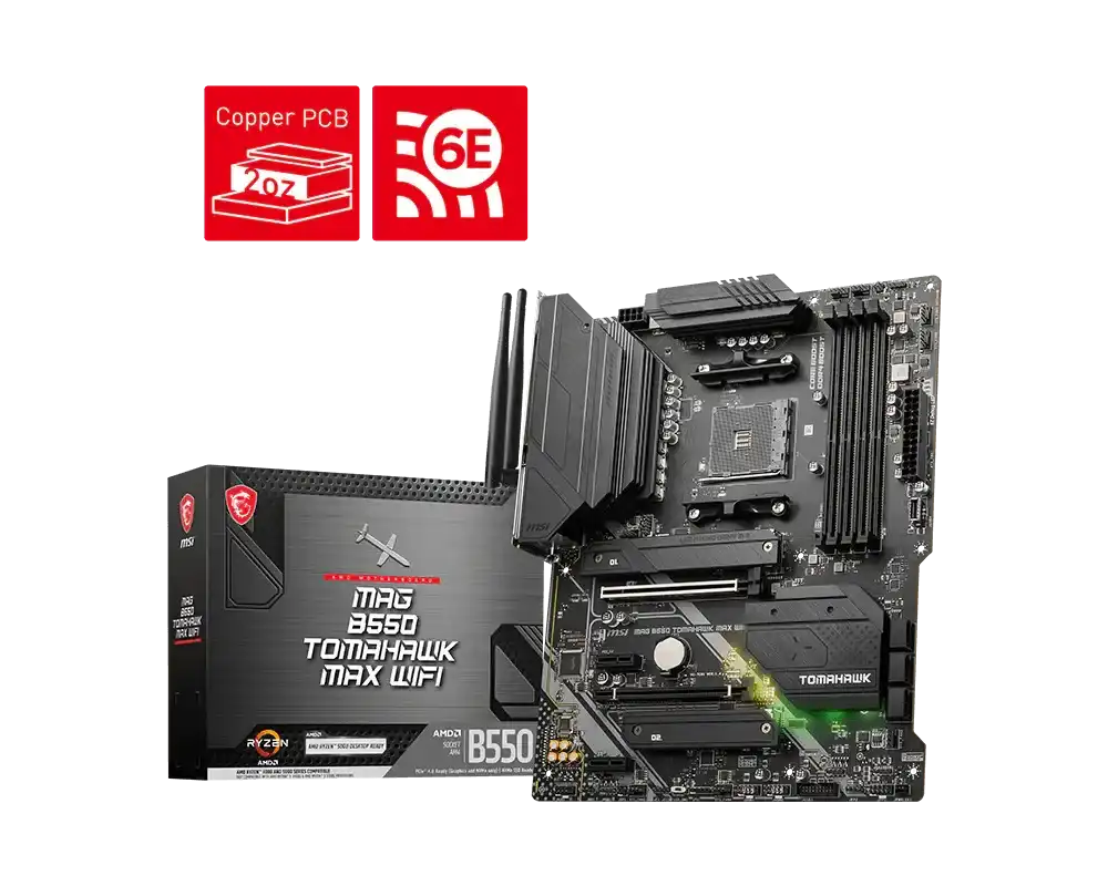 MSI MAG B550 TOMAHAWK MAX WIFI Motherboard 1