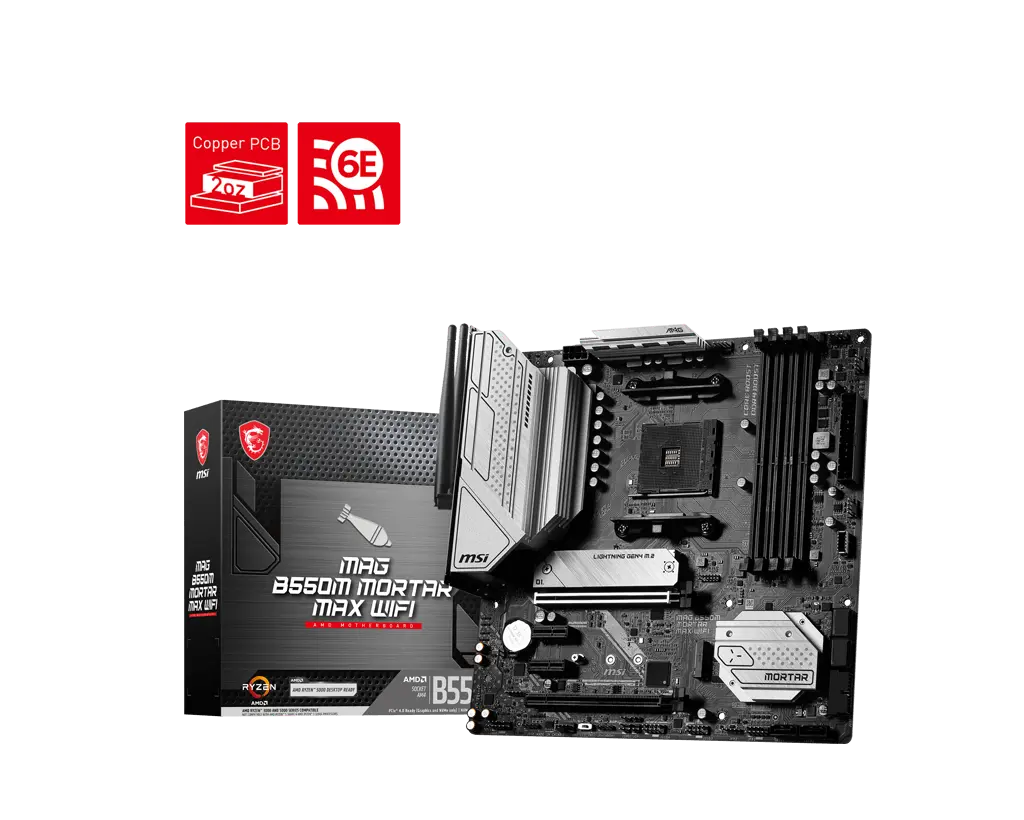 MSI MAG B550M MORTAR MAX WIFI Motherboard
