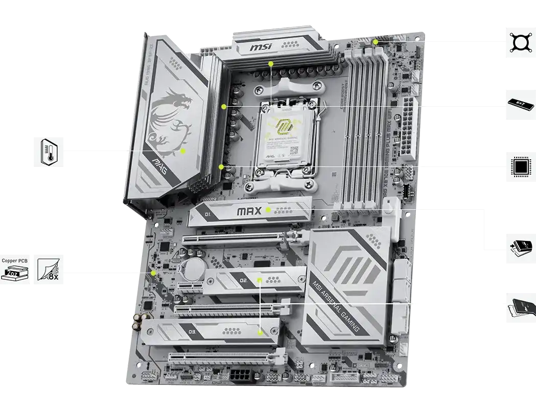 MSI MAG X870E GAMING PLUS MAX WIFI Motherboard 3