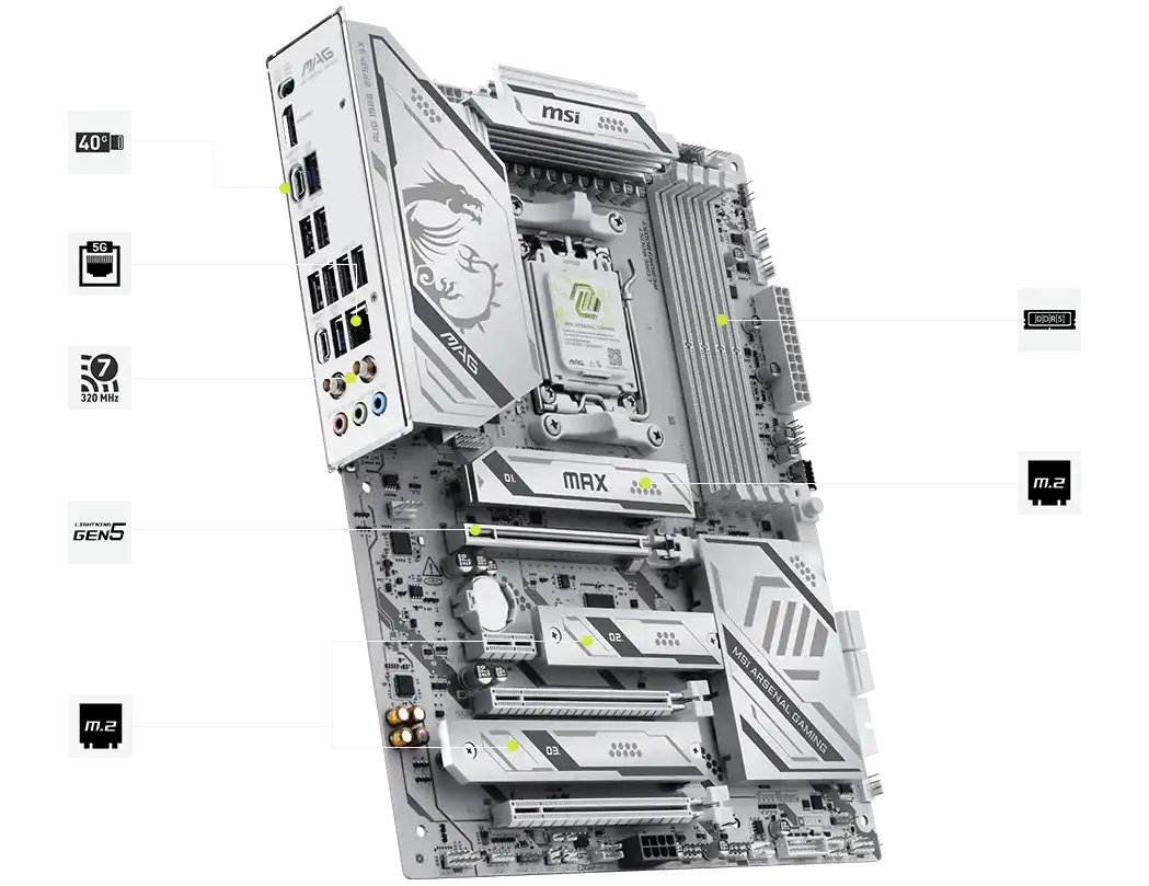MSI MAG X870E GAMING PLUS MAX WIFI Motherboard 4