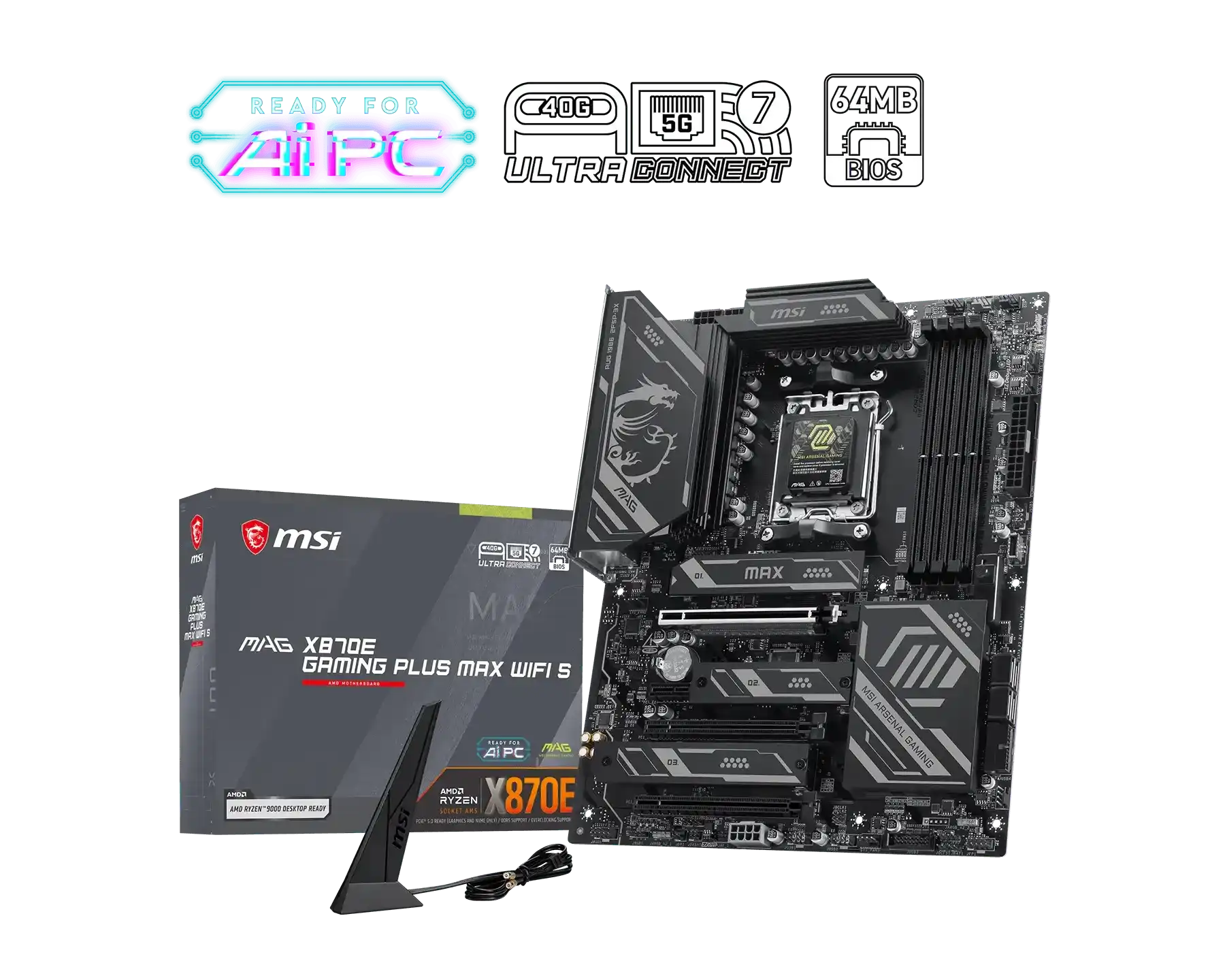 MSI MAG X870E GAMING PLUS MAX WIFI S Motherboard 1