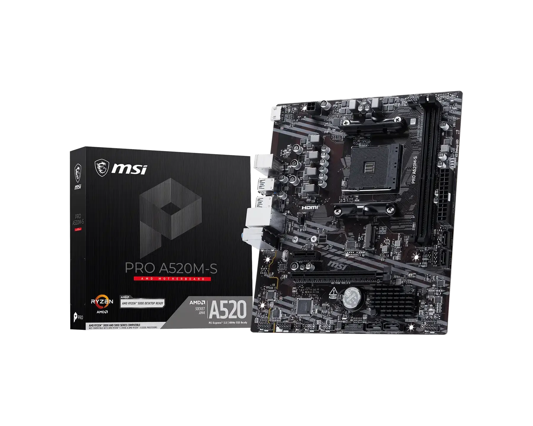 MSI PRO A520M-S Motherboard