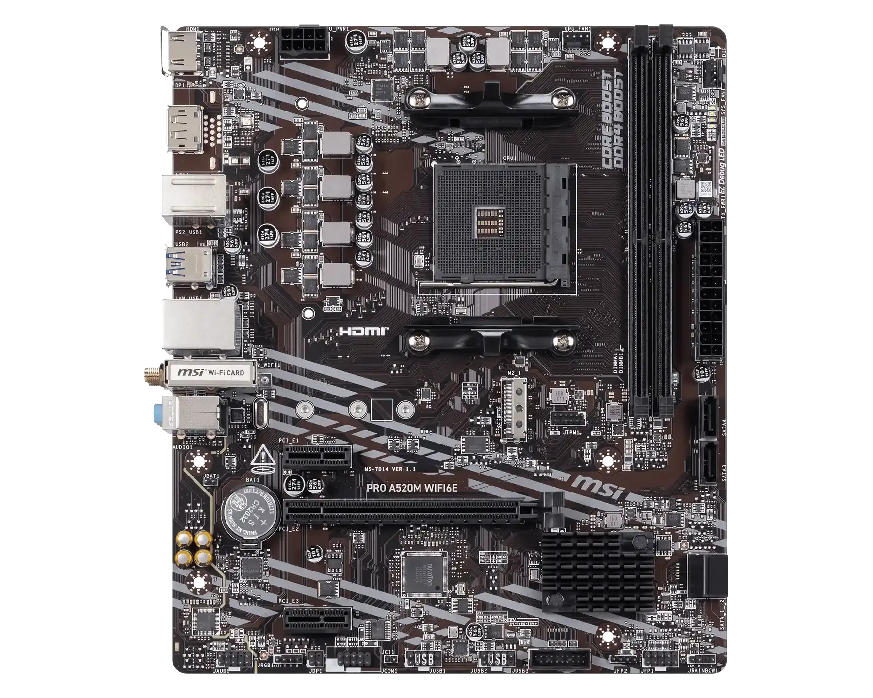 MSI PRO A520M WIFI6E Motherboard 2