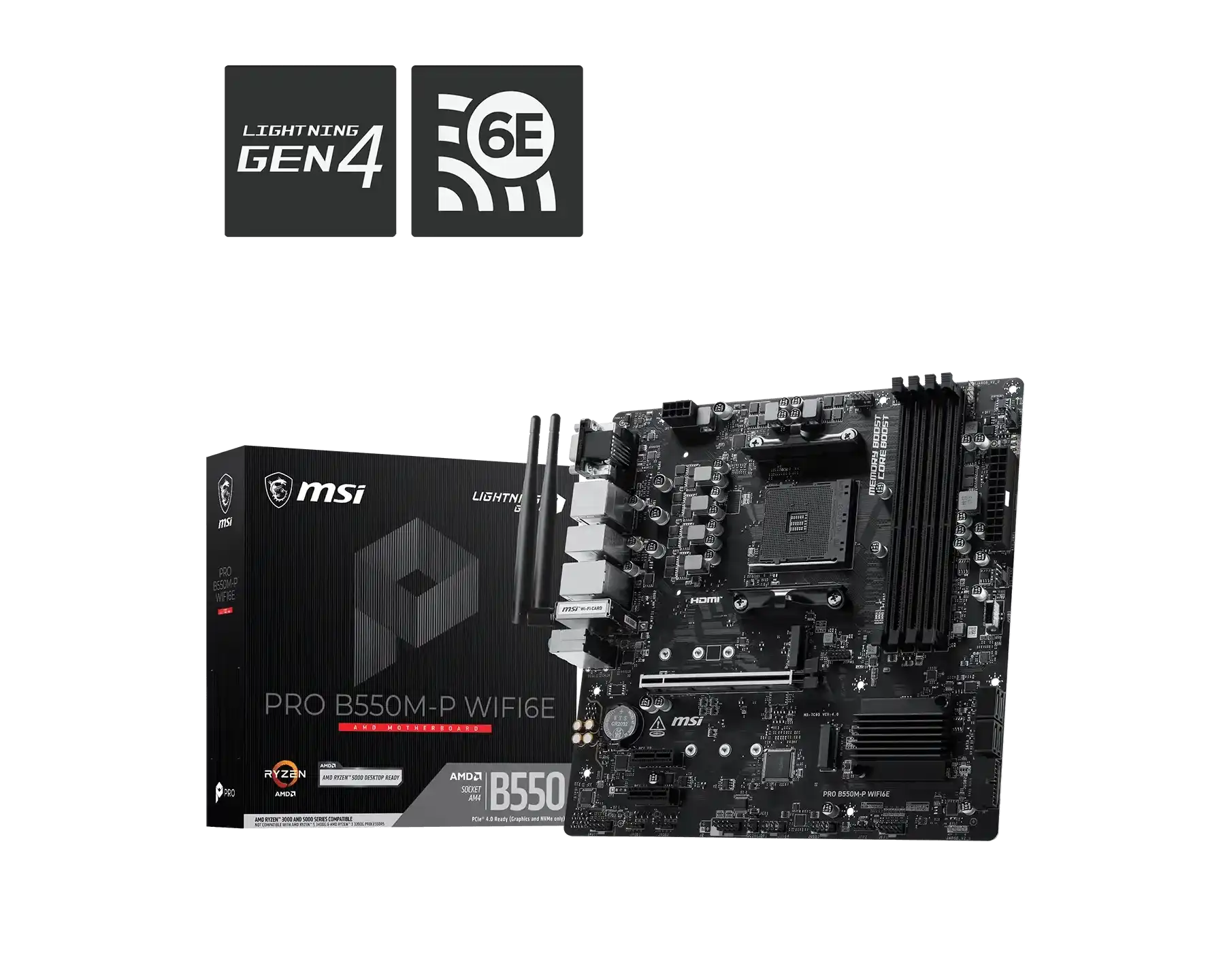 MSI PRO B550M-P WIFI6E Motherboard 1
