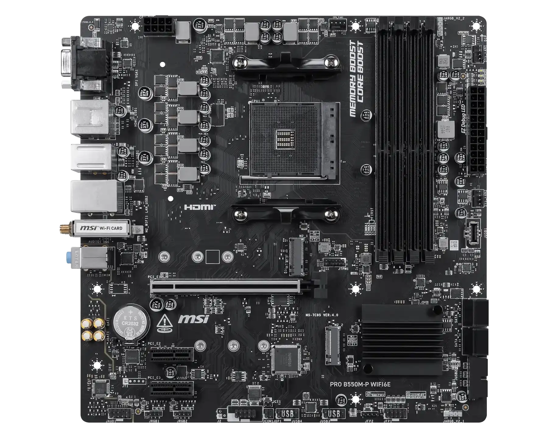 MSI PRO B550M-P WIFI6E Motherboard 2